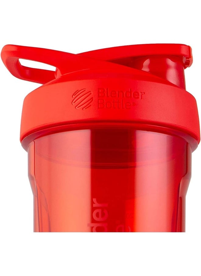 Blender Bottle Strada Shaker Cup Perfect for Protein Shakes and Pre Workout, 28-Ounce, White