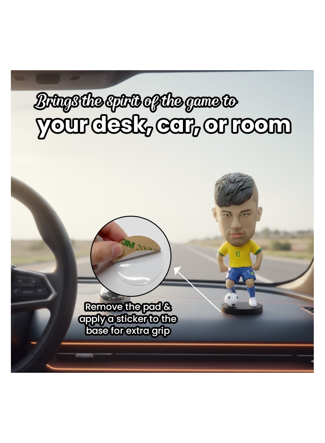 FANwenfeng Joueur de Football Star secouant la tête décoration de Voiture Fans Personnage modèle Figurine Ornements Bureau Ornement pour Petit ami Petite Amie étudiant Cadeau (Messi FANwenfeng Joueur de Football Star secouant la tête décoration de Voiture Fans Personnage modèle Figurine Ornements Bureau Ornement pour Petit ami Petite Amie étudiant Cadeau (Messi