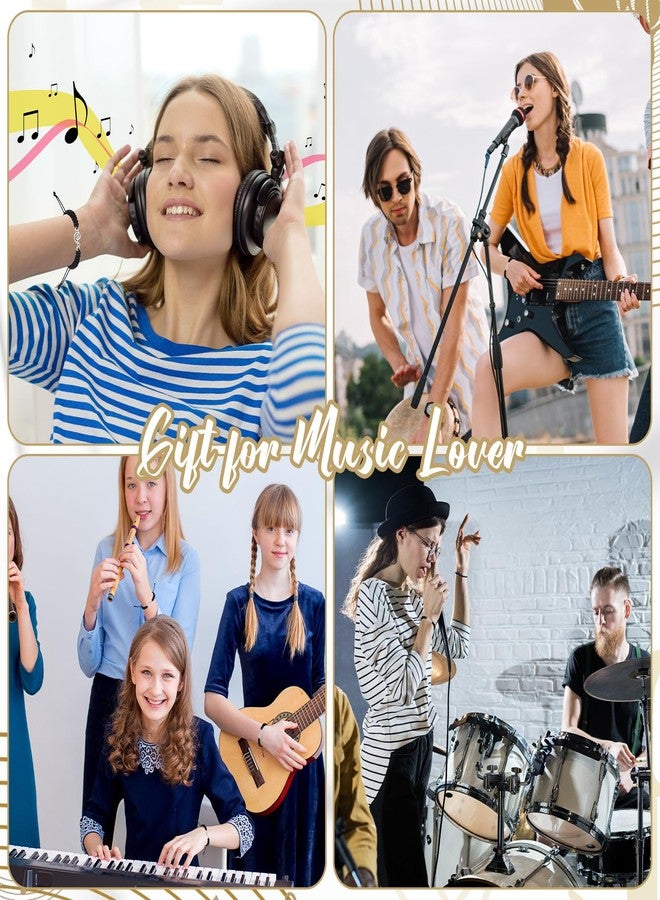 Tondiamo 50 Pcs Music Note Bracelets Musical Charm Black Braid Rope Bracelets for Marching Band Party Cheerleading Gifts Accessories - Image 5