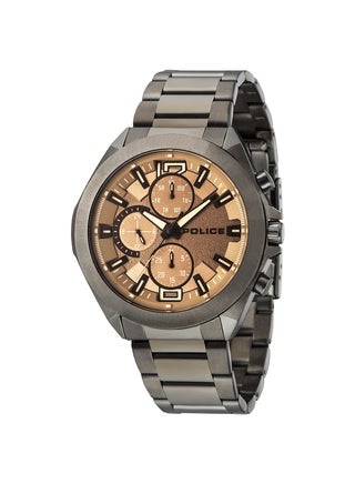 Men Mather Brown Dial Stainless Steel Bracelet Multifunction Watch for Men, 45mm - view 2