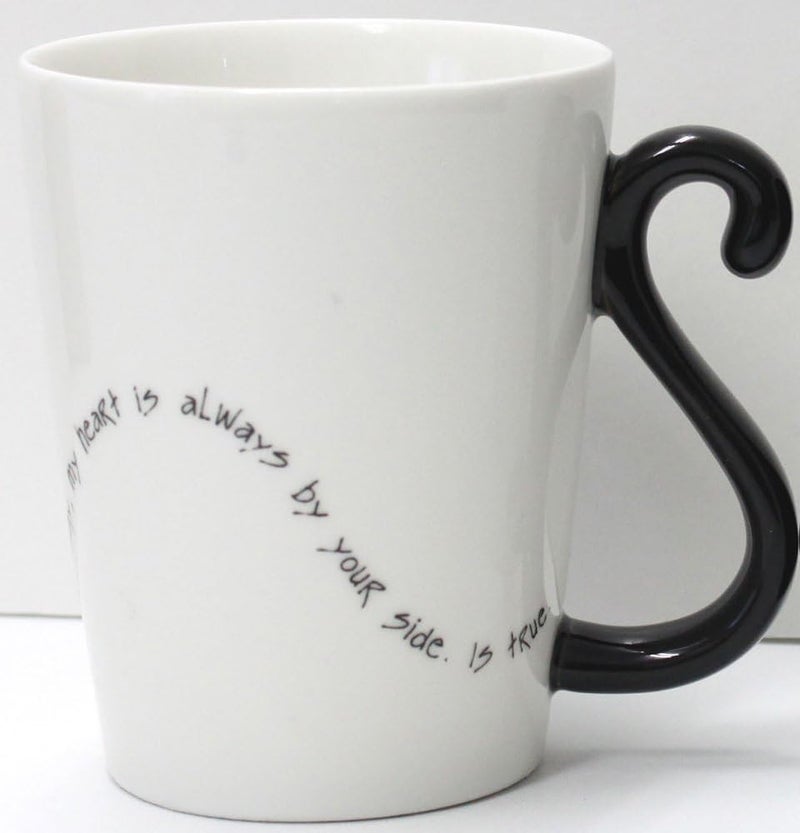 Artha Alta AR0604100 Twin Mug Black Cat Female Cat Simple Ceramic 101 fl oz 300 ml - Image 2
