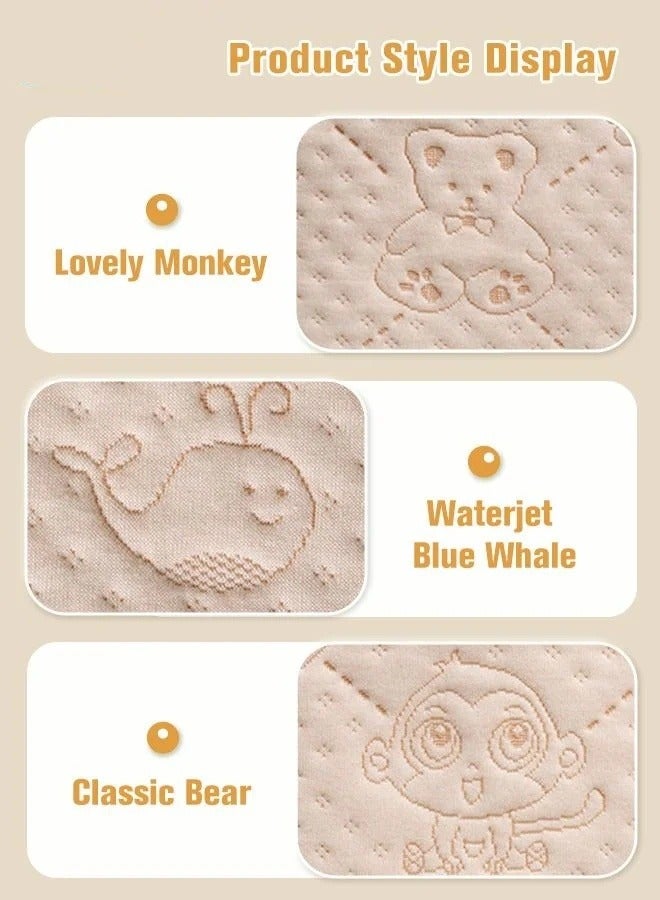 MIXDE 3 Reusable Baby Diaper Changing Pad Mat Soft Cotton Urine Pads Portable Waterproof Incontinence Underpads for Kids/Adult/Pets  - Image 4