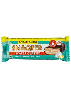 Snaq Fabriq Snaqfer Wafer with Vanilla Cream and Chocolate Flavor, Gluten Free and No Sugar Added 12x45g  - Image 2