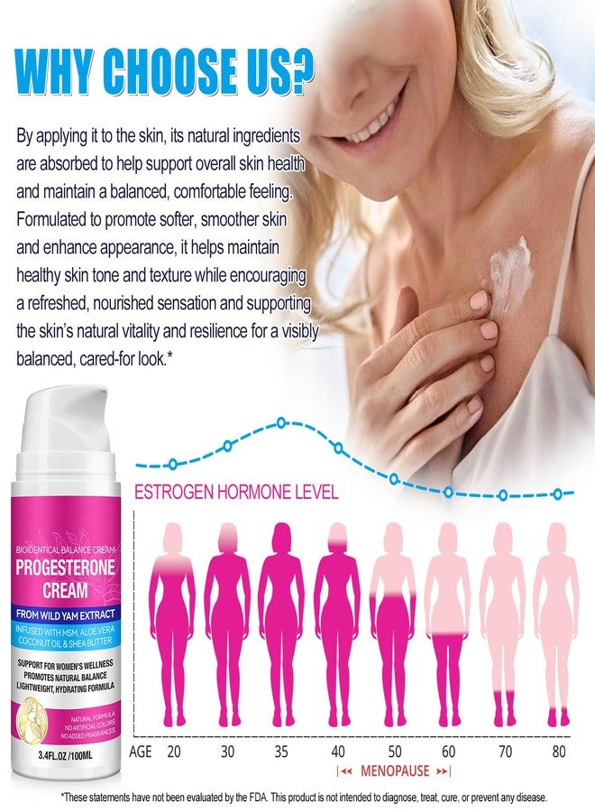 ZODENIS Progesterone Balance Cream for Women - Infused with MSM, Aloe Vera, Coconut Oil & Shea Butter | 3.4 fl oz, Gluten-Free, Non-GMO, Vegan-Friendly | Daily Skin Comfort & Balanced-Looking Skin Support - Image 5