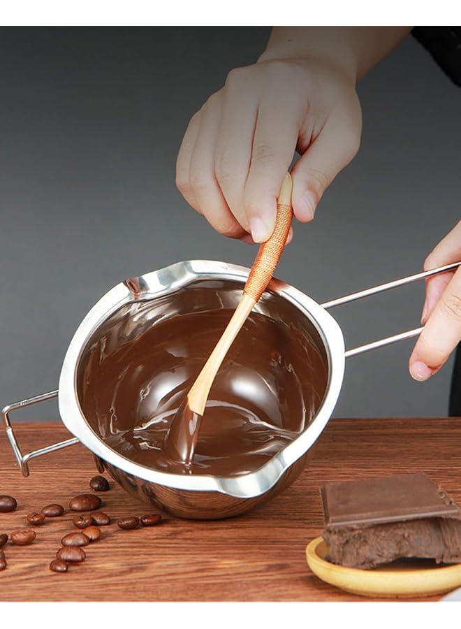 SONGZIMING Stainless Steel Double Boiler Pot With 600Ml For Melting Chocolate, Candy And Candle Making (18/8 Steel, Universal Insert) - Image 4