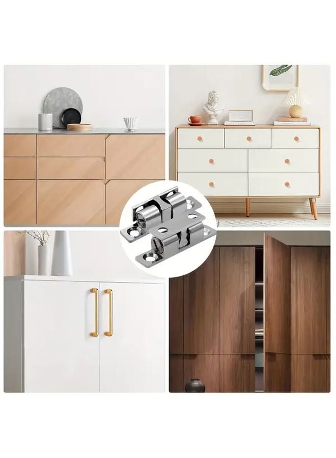 51 Pcs Adjustable Double Ball Clasp Set Silver 48mm For Cabinet Wardrobe Drawer Lock - Image 3