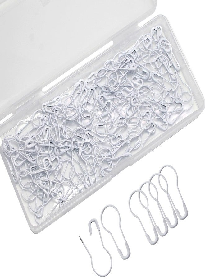 BokWin 120 Pcs White Bulb Pins, 0.87 inch Gourd Safety Pin Clothing Tag Pins for Clothing Crafting and DIY - Image 1