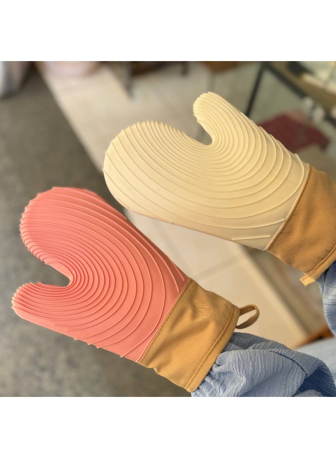 Silicone Heat Resistant Kitchen Glove – Thermal Oven Mitt Multi-Colors - Image 1