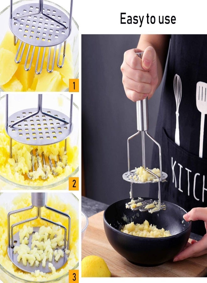 AKDC Potato Masher Stainless Steel,Dual-Press Premium Heavy Masher And Ricer Hand Tool,Perfect For Mashing Baby Food - Image 5