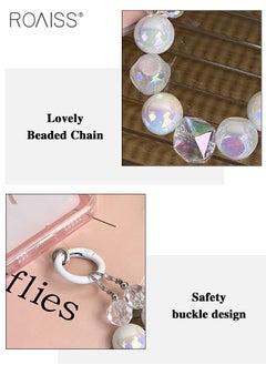 roaiss High Quality Mobile Phone Pendant Camera Anti Lost Rope Handmade Beads Cute and Fashionable Versatile for Everyday Use  - Image 5