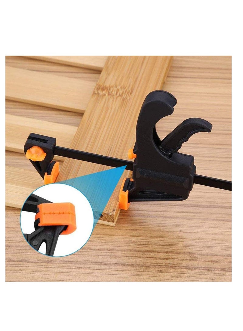 Quick Grip Bar Clamps Set for Woodworking - 4 Inch One-Handed Ratchet F Clamps for Fast and Easy Clamping - 4 Pack - Image 3