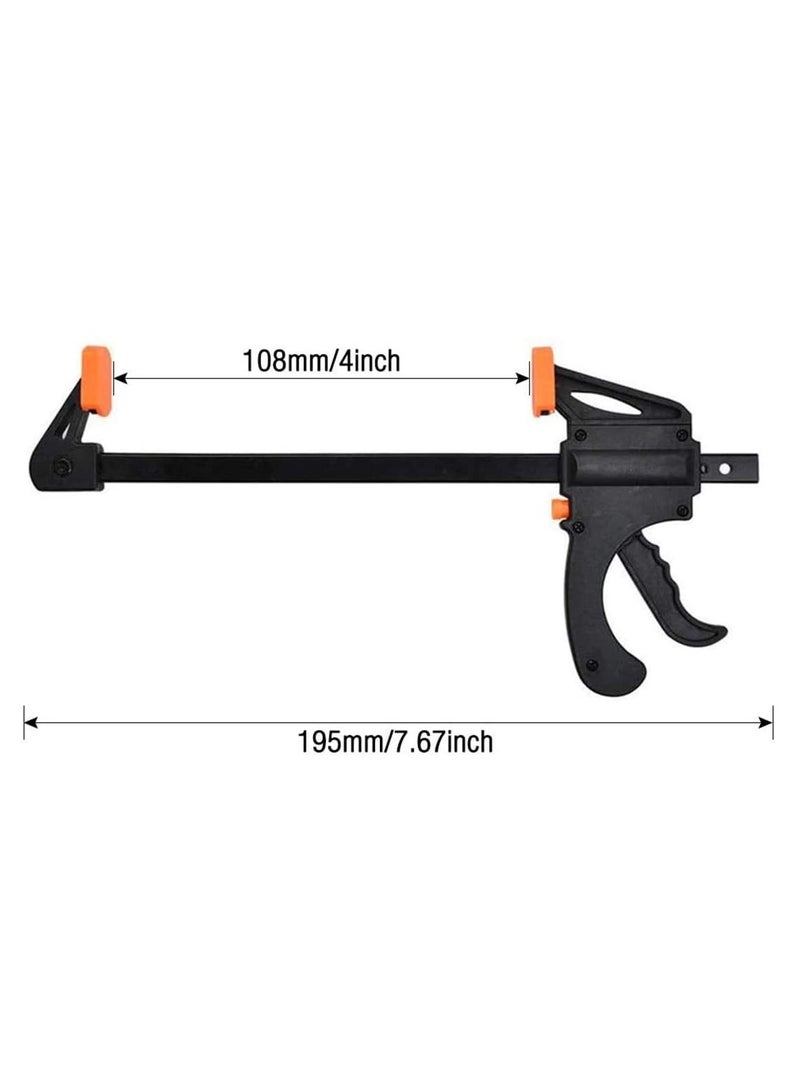 Quick Grip Bar Clamps Set for Woodworking - 4 Inch One-Handed Ratchet F Clamps for Fast and Easy Clamping - 4 Pack - Image 5
