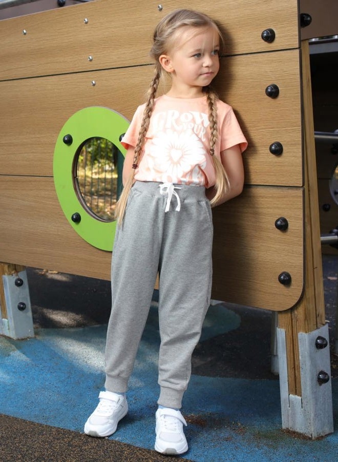 Resinta 4 Pack Girls' and Toddler Sweatpants Kids Active Jogger Pants Casual Athletic Pull On Pants with Drawstring Pockets - Image 3