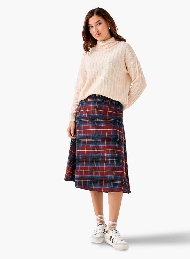 لي كوبر كنزة لي كوبر بقصة عادية وياقة عالية من القطن - Image 2