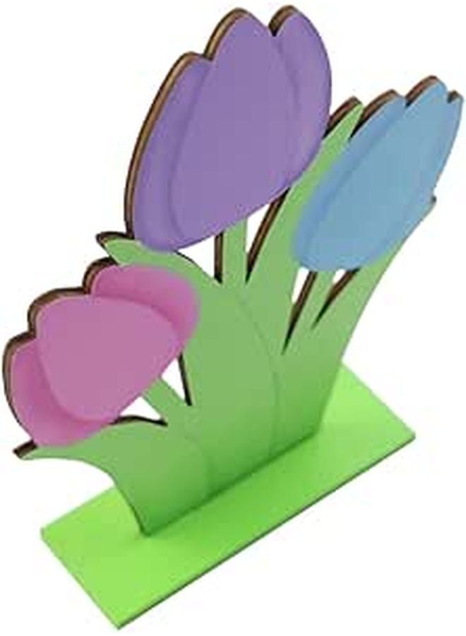 Delicate Wooden Desktop Ornament Easter Home Decor For Bedroom Office Tabletop Gift - Image 1