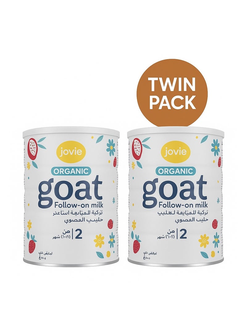 Jovie Organic Goat Follow-On Milk Stage 2 2 x 400g  - Image 1