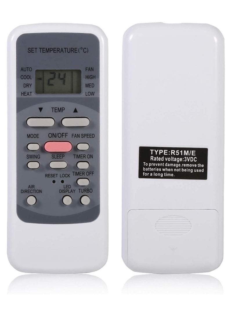 Air Conditioner Remote Control,Low Power Consumption, Air Conditioner Remote Control Replacement Universal Controller for Midea R51M/E - Image 3