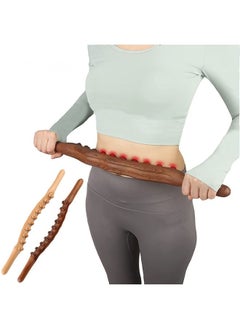 Wood Therapy Lymphatic Drainage Massage Roller Stick Tools, Fasciablaster Stomach Cellulite Massager for Neck Back Waist Leg