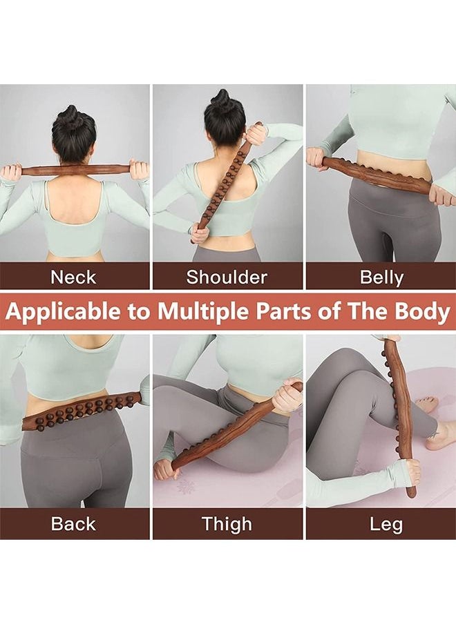 Generic - Wood Therapy Lymphatic Drainage Massage Roller Stick Tools, Fasciablaster Stomach Cellulite Massager for Neck Back Waist Leg - Image 1