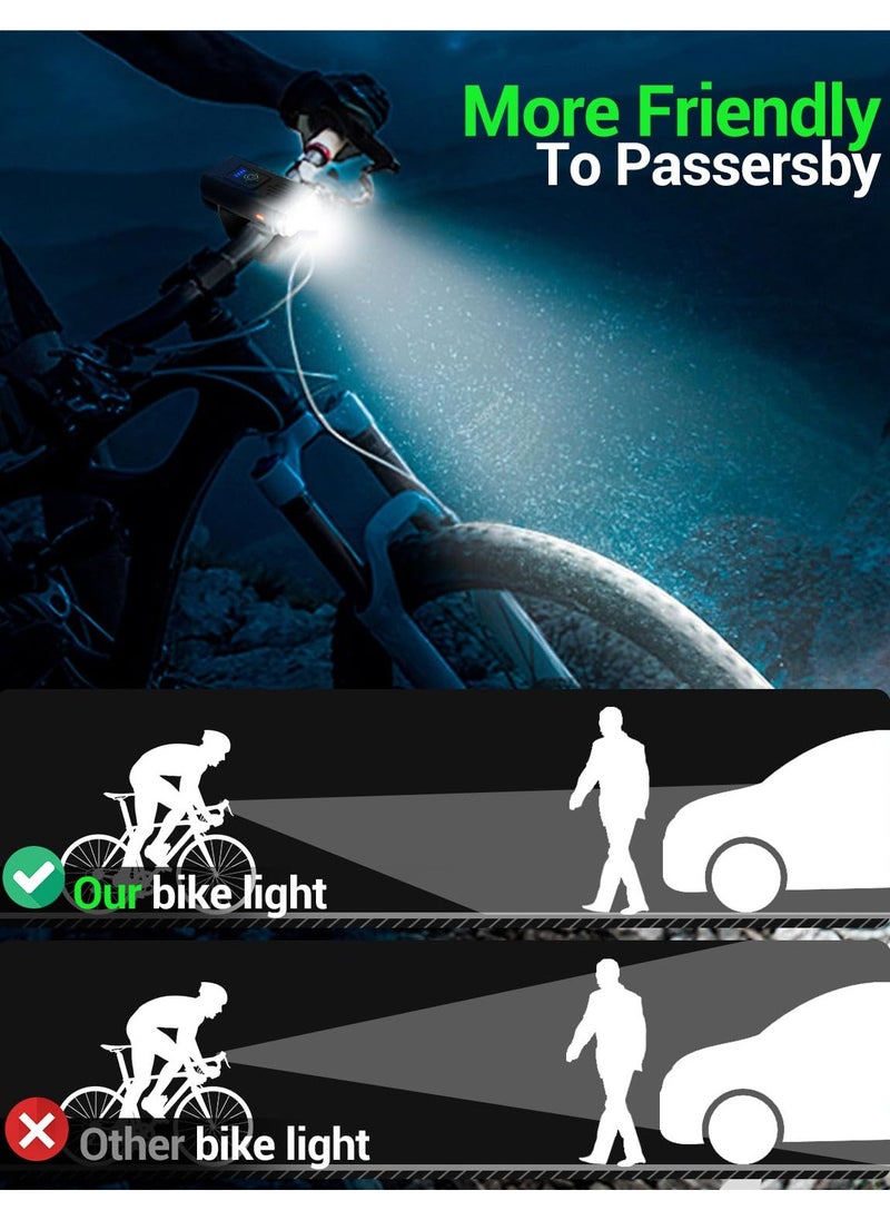 Bike Light, High Lumens Super Bright Bicycle Light, 6+4 Modes USB Rechargeable Bike Headlight & Tail Light Set, Waterproof Safety Bike Front & Rear Light for Road, Mountain, Night Riding - pzsku/Z04F383AC195E336676A3Z/45/_/1737104631/0afe8e3c-3f30-4eb2-a1f4-fcc32a116a34