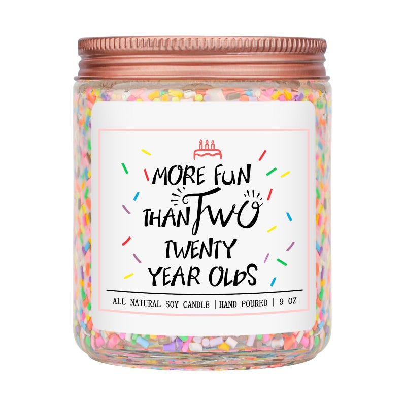 Homsolver 40th Birthday Gifts for Women, Perfect Ideas Birthday Decorations Candle Gift for Mom, Friends, Wife, Sister, Vanilla Cream Scent Handmade Aromatherapy Candles - Image 5
