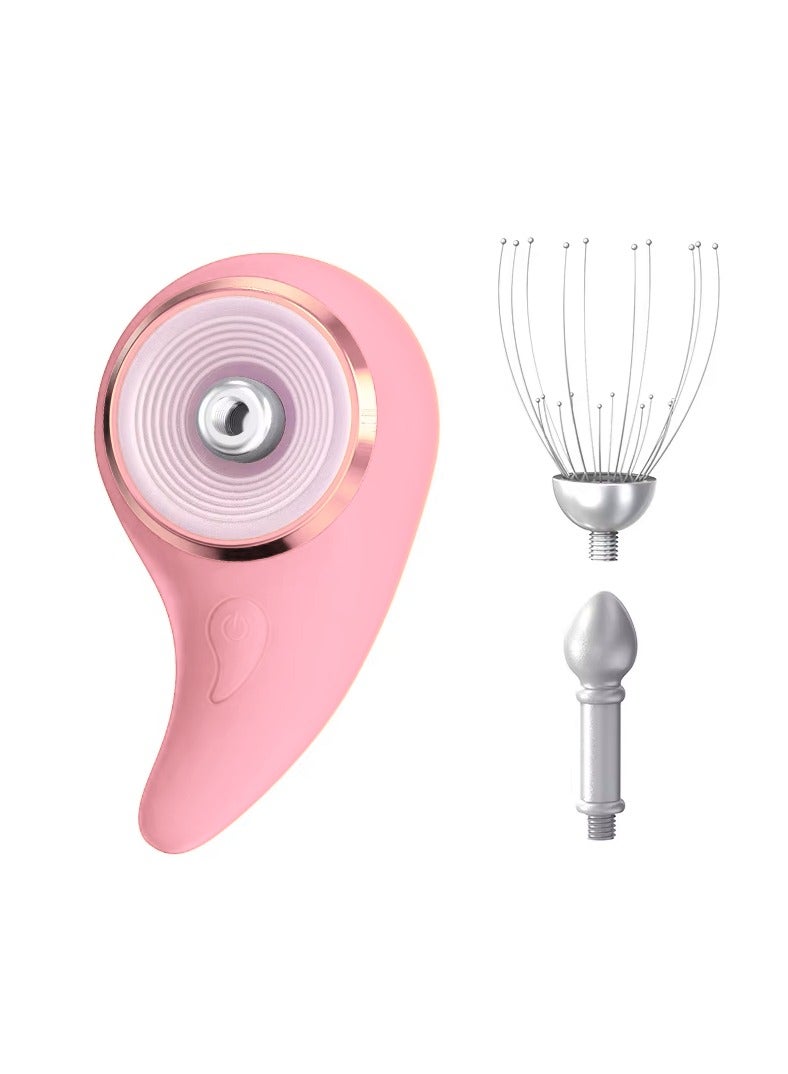 جهاز تدليك كهربائي للرأس - جهاز تدليك فروة الرأس المحمول القابل لإعادة الشحن - Image 1