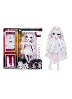 RAINBOW HIGH Shadow S1 Natasha Zima Grayscale 11 Inch Fashion Doll, 2 Designer Dove White Outfits To Mix & Match With Accessories | Material : Plastic Fabric PVC | ‎6 - 13 years  - Image 1