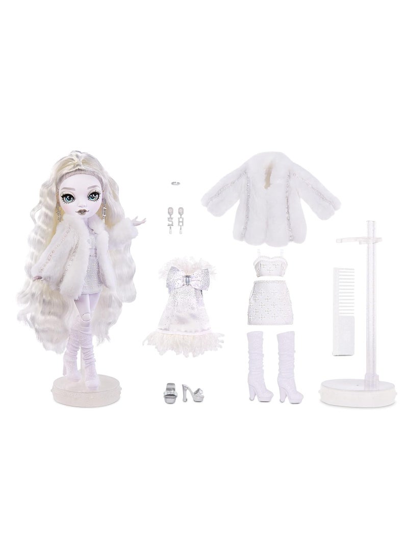 RAINBOW HIGH Shadow S1 Natasha Zima Grayscale 11 Inch Fashion Doll, 2 Designer Dove White Outfits To Mix & Match With Accessories | Material : Plastic Fabric PVC | ‎6 - 13 years - Image 2