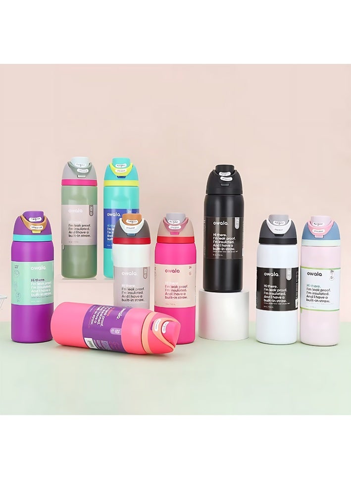 Owala Insulated Stainless Steel Water Bottle with Straw for Sports and Travel, 32-Ounce - Image 5