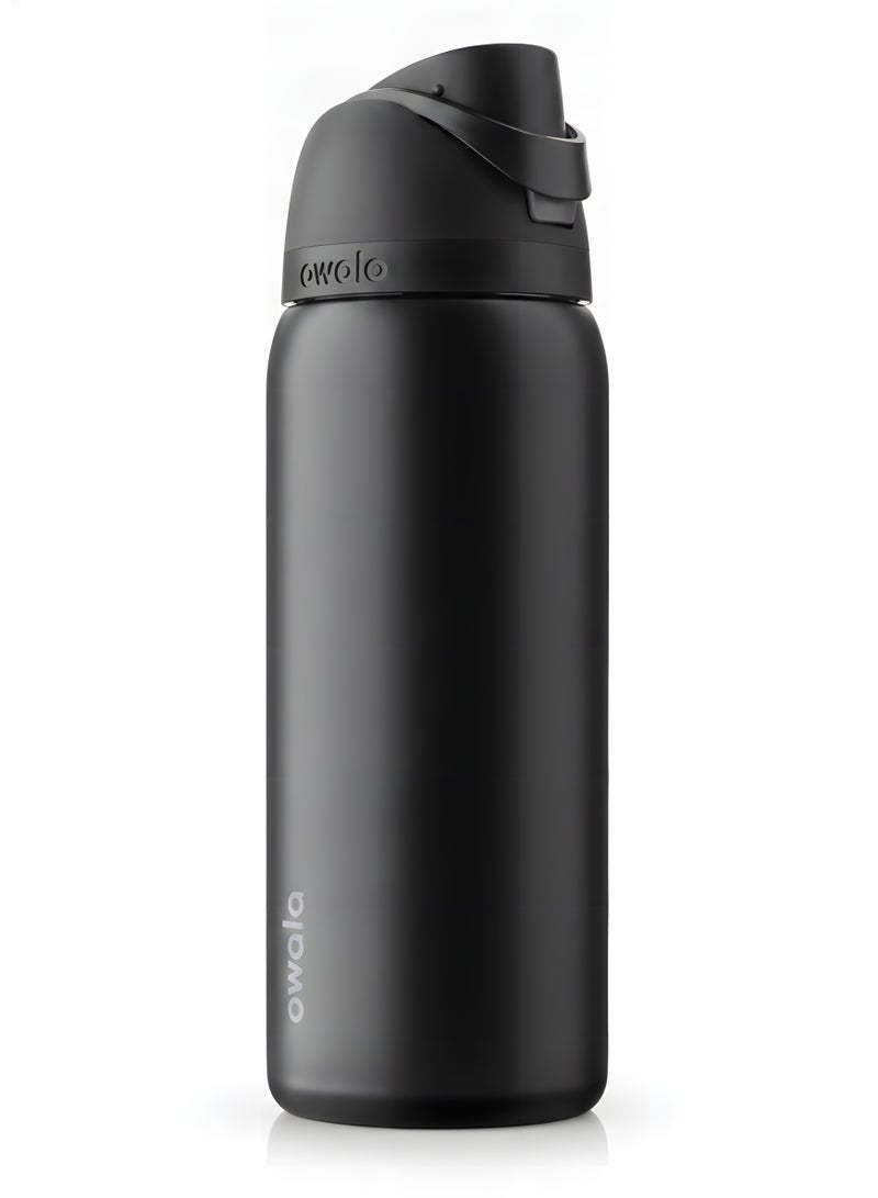 Insulated Stainless Steel Water Bottle with Straw for Sports and Travel, 32-Ounce - Image 1