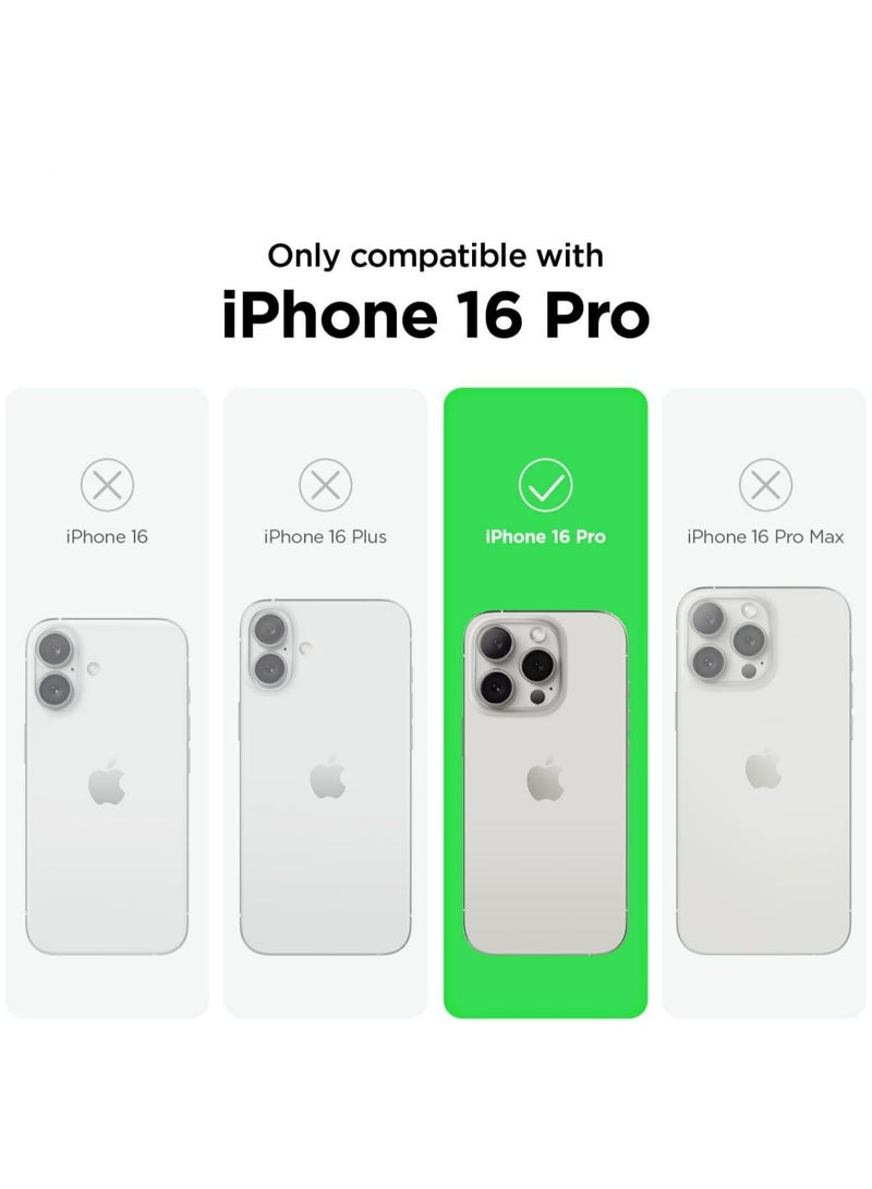 Silicone Case Compatible with iPhone 16 Pro, Slim Liquid Silicone Phone Case with 3-Layer Soft Rubber Shockproof Bumper with TPU Lining (Light Purple) - Image 2