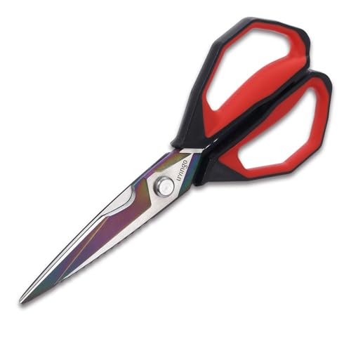 LIVINGO Sharp Kitchen Scissors for Food - Titanium Coated Forged Stainless Steel Heavy Duty Shears All Purpose for Cooking Utility Cutting Poultry Turkey Bone, Meat, Dishwasher Safe, 9 Inches - Image 5