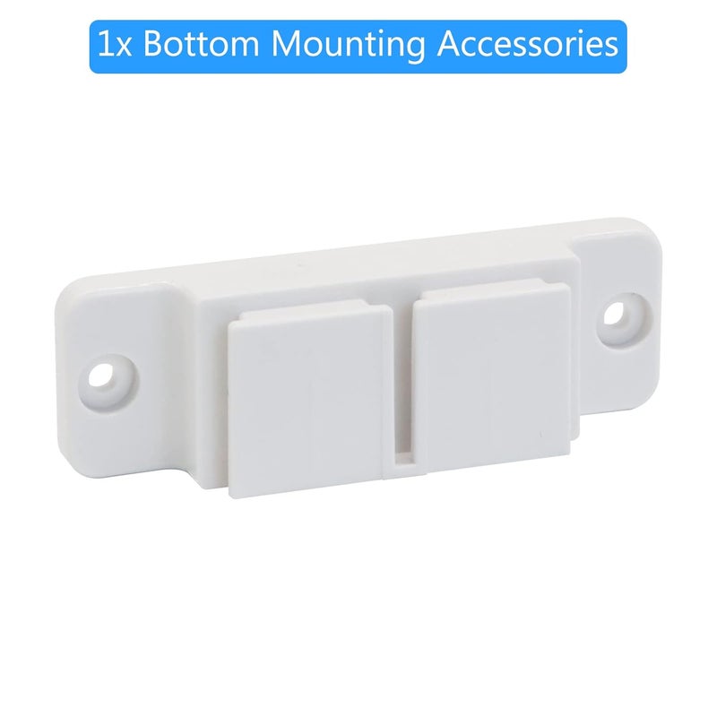 BETERTEK أجزاء بوابة الأطفال القابلة للسحب الشبكية بيضاء تركيب بالحفر مجموعة كاملة من قطع غيار بوابة الحيوانات الأليفة القابلة للسحب مجموعة أدوات بوابة الأطفال القابلة للسحب متوافقة مع BETERTEK بوابة الشبك القابلة للسحب - Image 3