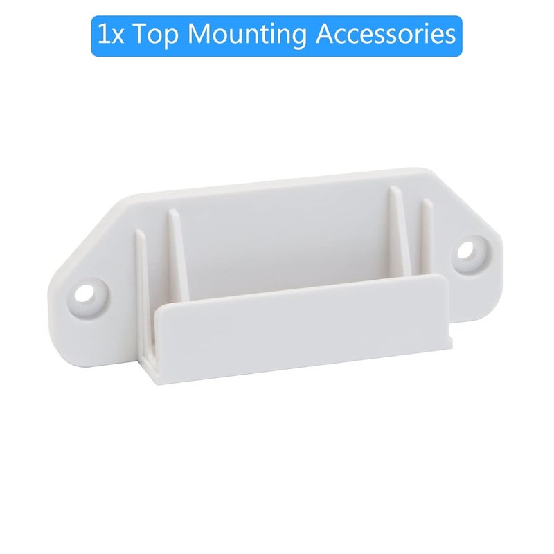 BETERTEK أجزاء بوابة الأطفال القابلة للسحب الشبكية بيضاء تركيب بالحفر مجموعة كاملة من قطع غيار بوابة الحيوانات الأليفة القابلة للسحب مجموعة أدوات بوابة الأطفال القابلة للسحب متوافقة مع BETERTEK بوابة الشبك القابلة للسحب - Image 2