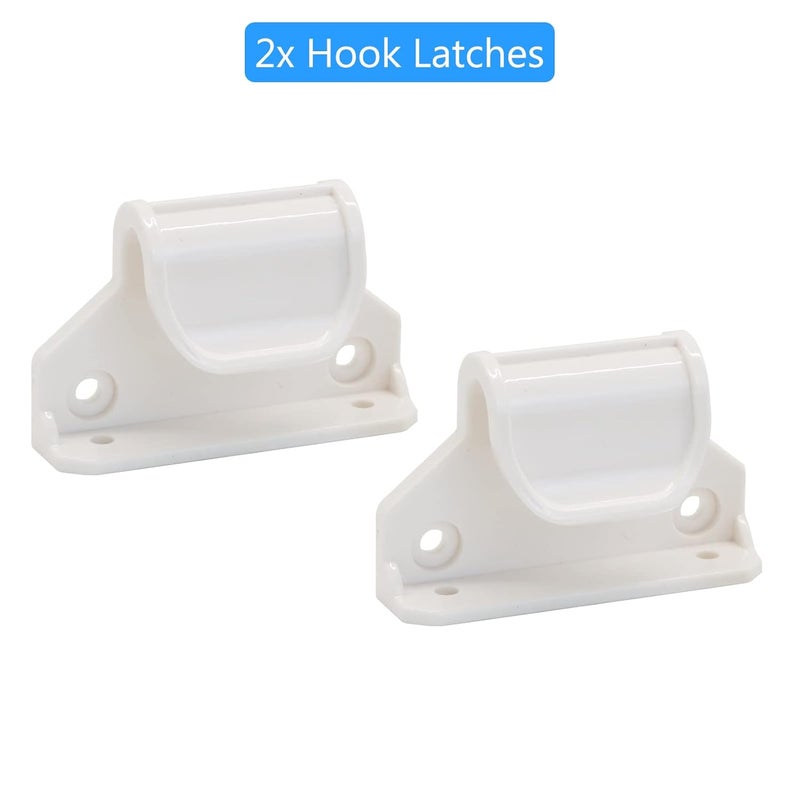 BETERTEK أجزاء بوابة الأطفال القابلة للسحب الشبكية بيضاء تركيب بالحفر مجموعة كاملة من قطع غيار بوابة الحيوانات الأليفة القابلة للسحب مجموعة أدوات بوابة الأطفال القابلة للسحب متوافقة مع BETERTEK بوابة الشبك القابلة للسحب - Image 4