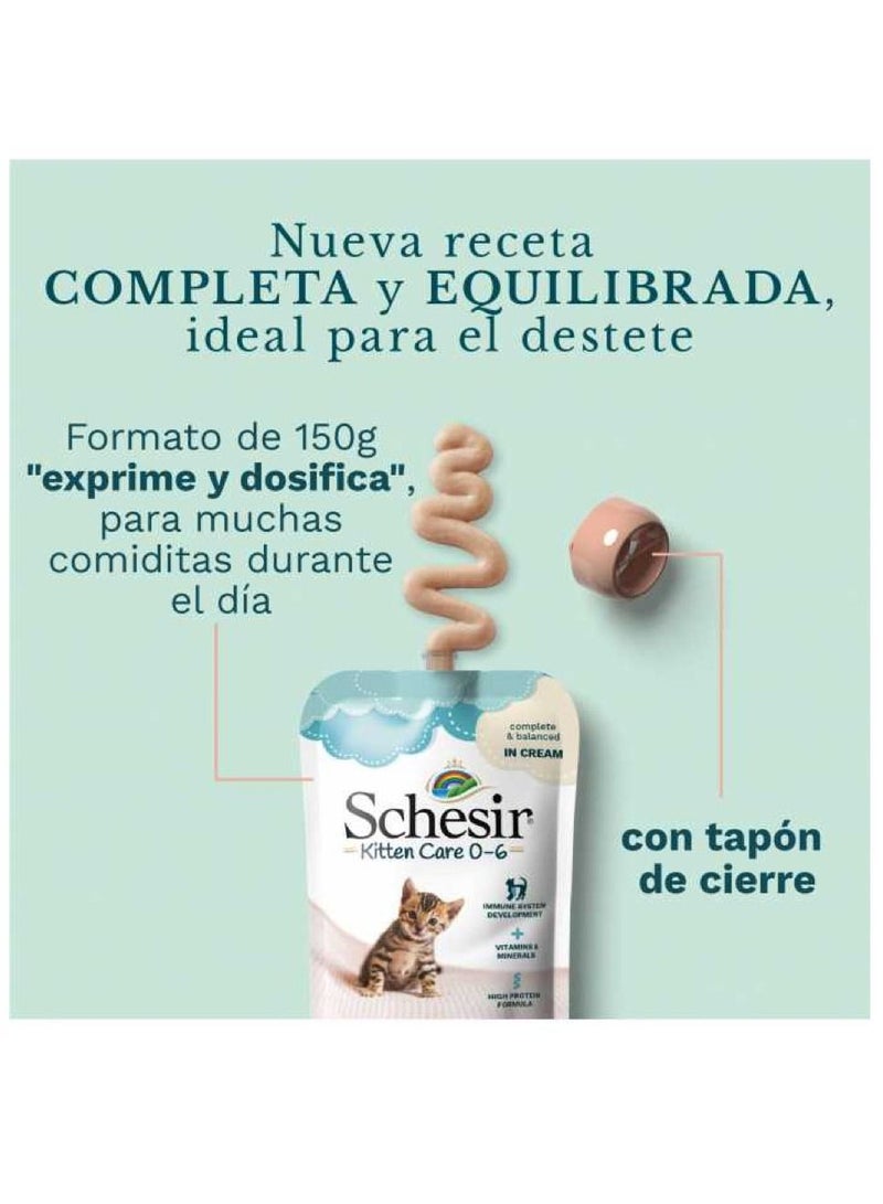 Kitten Pouch Cream 0-6 Tuna Wet Food 150g