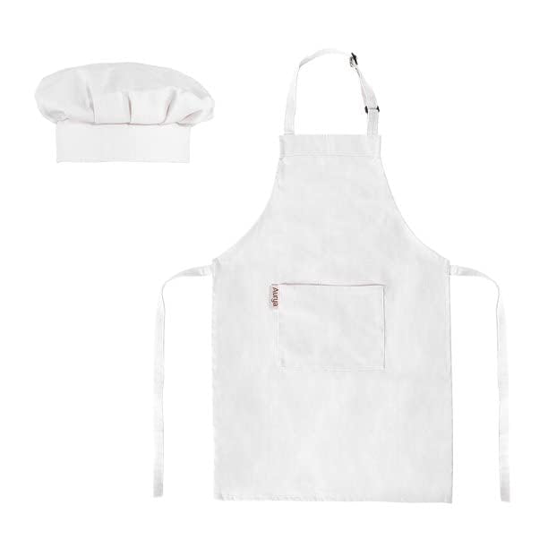 MODERNAZ MODERNAZ White Baby Chef Apron with Hat Dress Photography Propfor Adult 