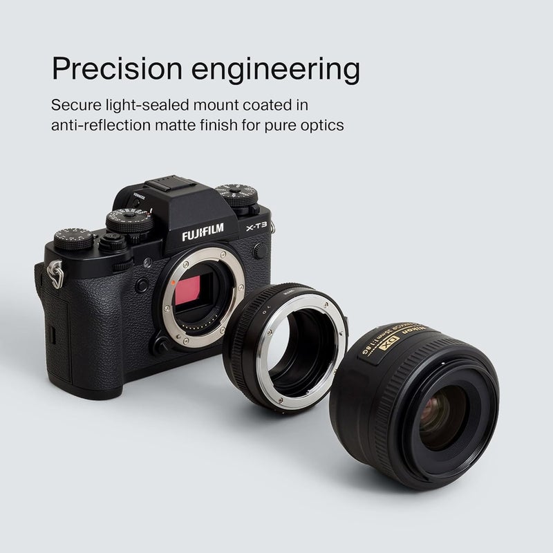 Urth Lens Mount Adapter: Compatible for Nikon F (G-Type) Lens to Fujifilm X Camera Body - Image 4