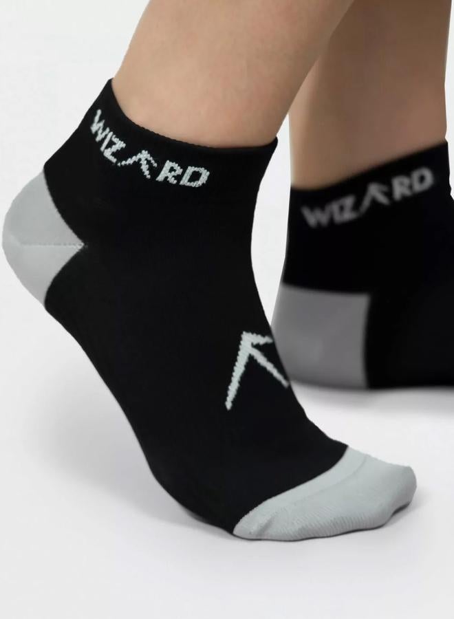 Wizard Pack of 3 - Black Logo Detail Socks - Image 5