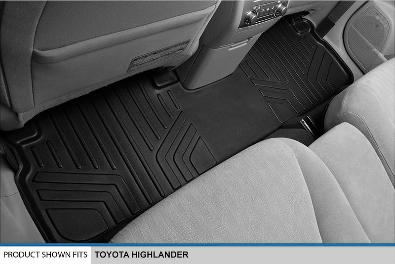 MAX LINER A0038/B0037/C0037 3 Row Floor Mats Set for 2008-2013 Toyota Highlander Non-Hybrid - Black - Image 4