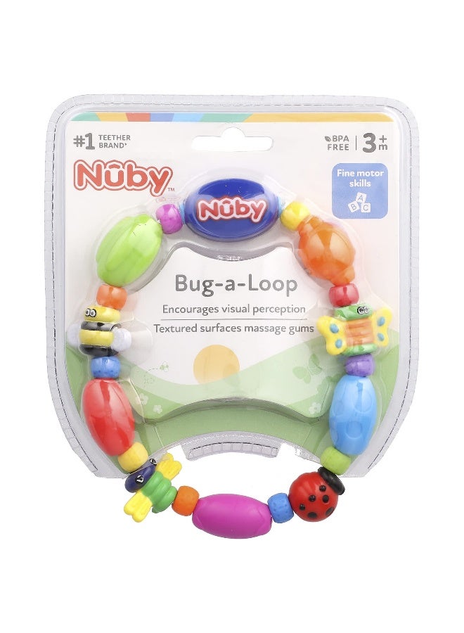 Nuby, Bug-a-Loop Teether, 3 + Months, 1 Teether - Image 1