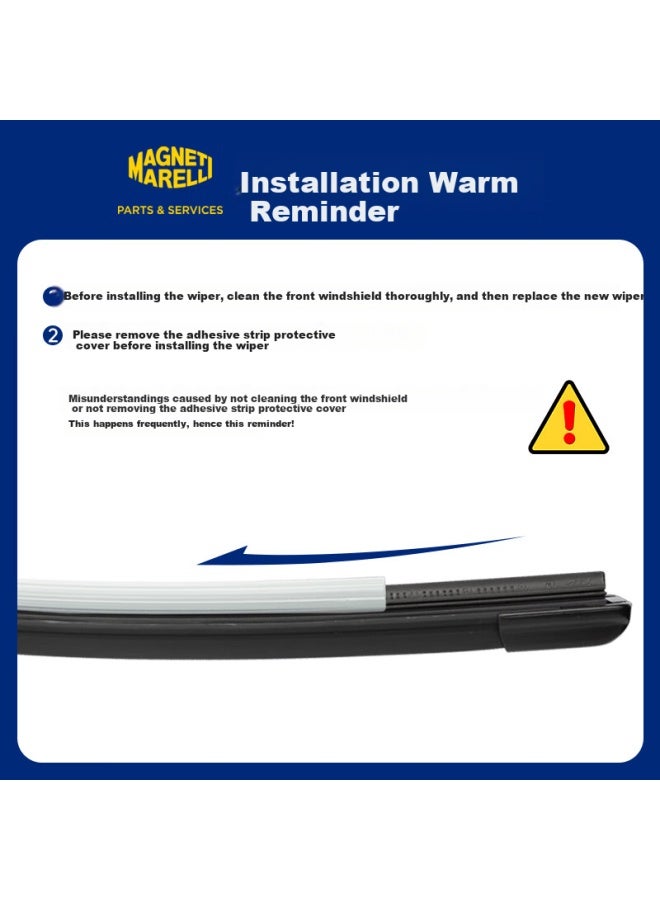 Magneti Marelli , Nissan Qashqai Windshield Wipers, For 2016 To Models, Original Equipment For And New Models, Boneless Design Car Wipers - Image 4