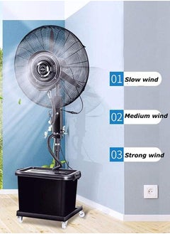 SP Powerful Outdoor Mist Fan 26&30 inch Diameter, Air Cooler Water Mist Humidifier with 41 Liter Water Tank Last  - Image 3