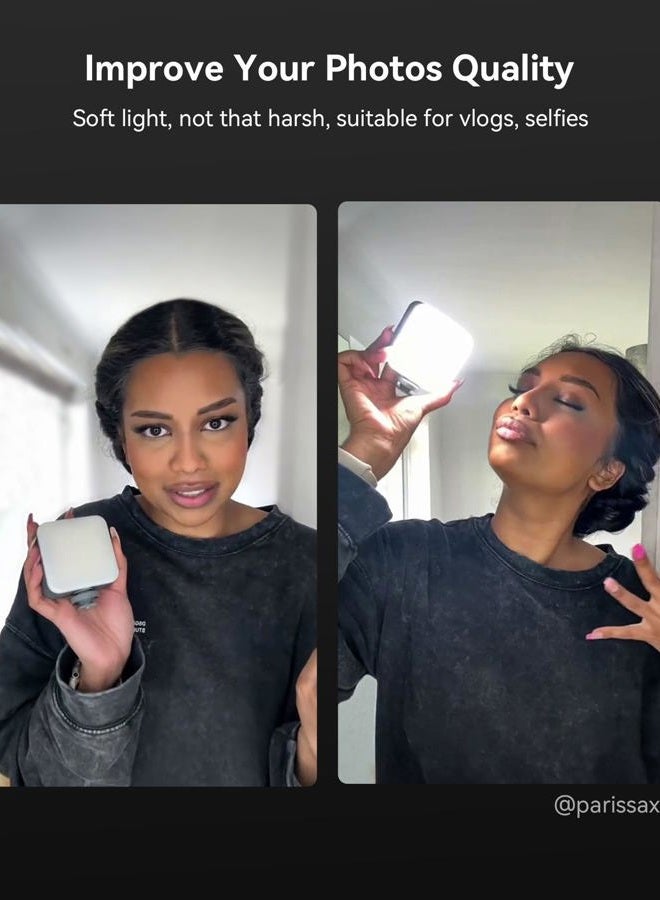 SmallRig P96 LED Video Light, Portable Camera Lights, 96 LED Beads for Photography Video Lighting, Rechargeable 2200mAh CRI 95+ 2700-6500K w 3 Cold Shoe - Image 5