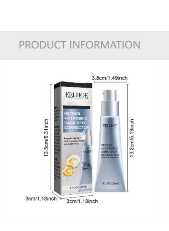 EELHOE - Dark Spot Remover for Face Retinol and Vitamiin C Dark Spot Corrector Remover Cream to Remove Dark Spots and Melasma Remover Whitening Moisturizing - Image 1