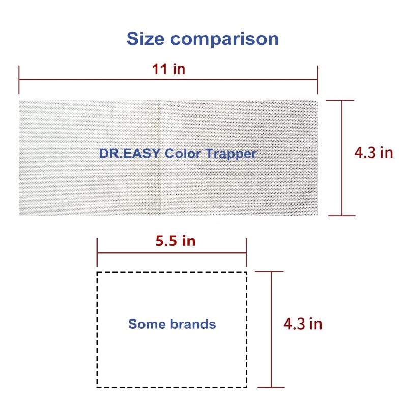 DR. EASY Unscented Color Catcher Sheets, 72 Count, Special Pores Texture, Dye & Fluorescent Remover, Safe for Dryer, Compatible with All Washers & HE, Non-Toxic, All Skin Types - Image 5