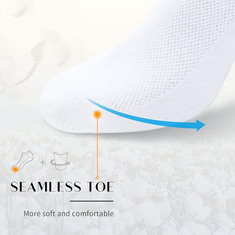 8 Pack Mens Ankle Socks Low Cut Comfort Casual Socks Size 10-13/13-15 - Image 5