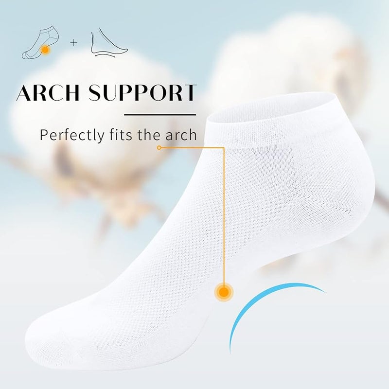 8 Pack Mens Ankle Socks Low Cut Comfort Casual Socks Size 10-13/13-15 - Image 3