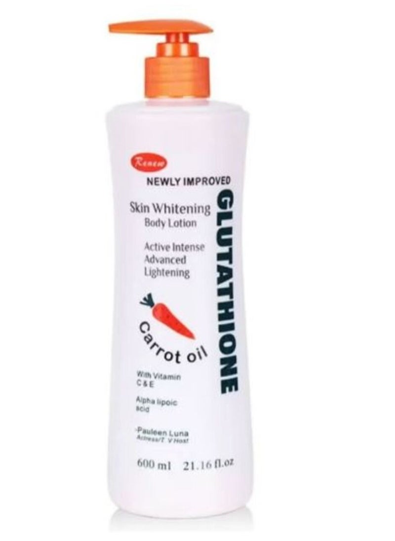 Renew Glutathione Skin Whitening Body Lotion with Carrot Oil 600 ml 