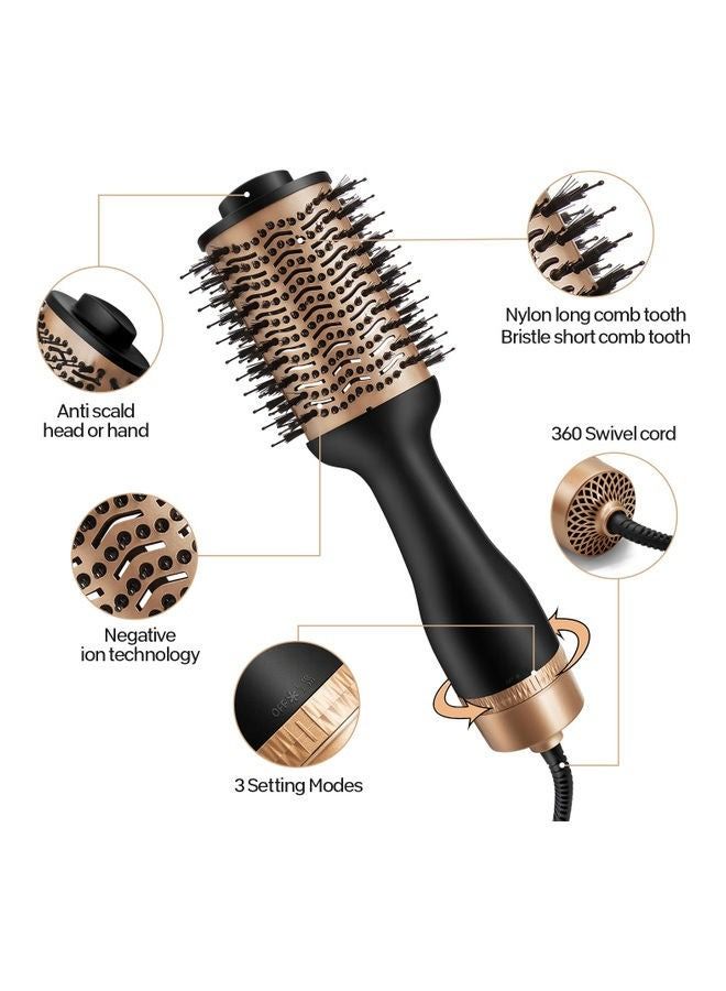 Hot Air Multifunctional Brush Black/Gold - Image 2
